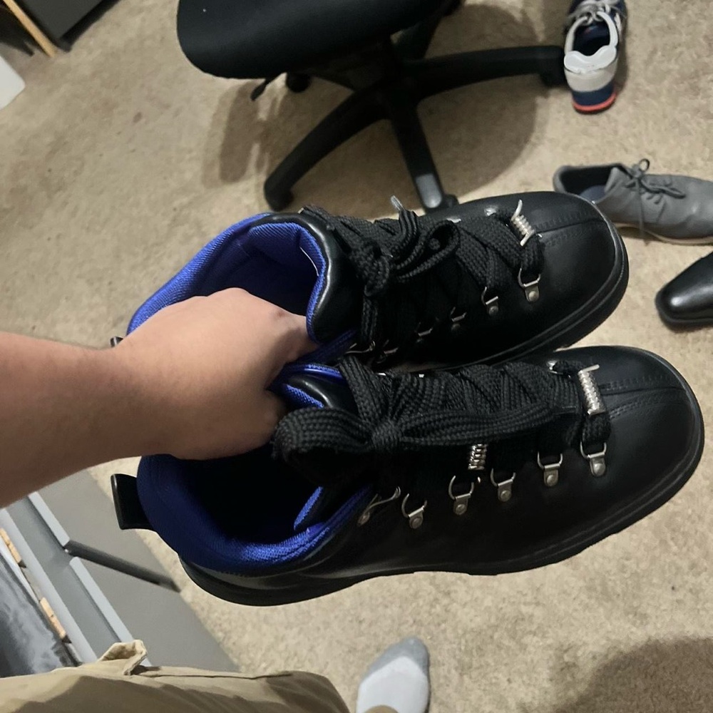 Burberry Black and Blue Men's Boots